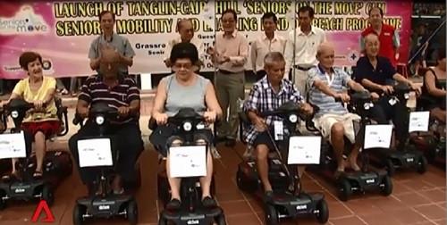 Free usage of motorised scooters for elderly in Tanglin-Cairnhill - Falcon Mobility Singapore