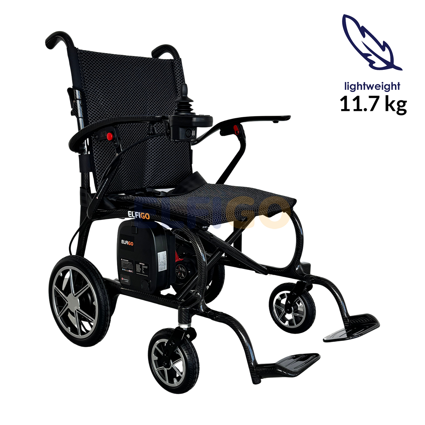 Ultra-Lite Carbon Electric Powered Motorised Wheelchair PMA (11.7 kg)