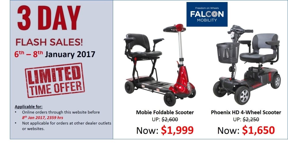 3-Day Flash Sale! - Falcon Mobility Singapore