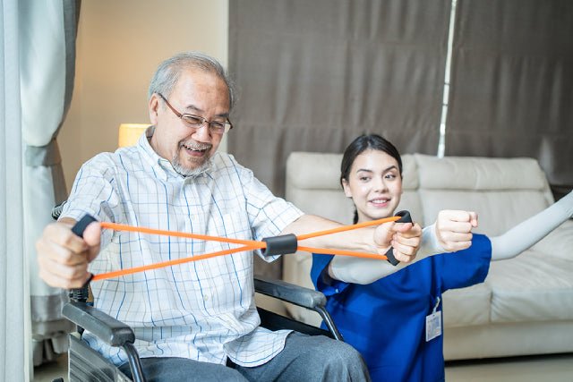 3 Easy & Effective Exercises You Can Do In Your Wheelchair - Falcon Mobility Singapore