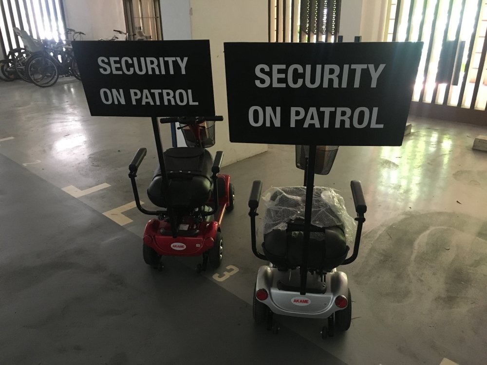Mobility Scooter on Patrol - Falcon Mobility Singapore