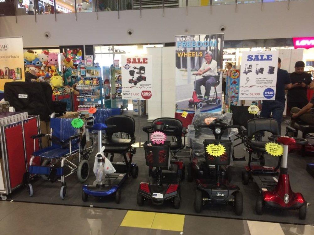 Mobility Scooters and Wheelchairs at NEX Serangoon! - Falcon Mobility Singapore