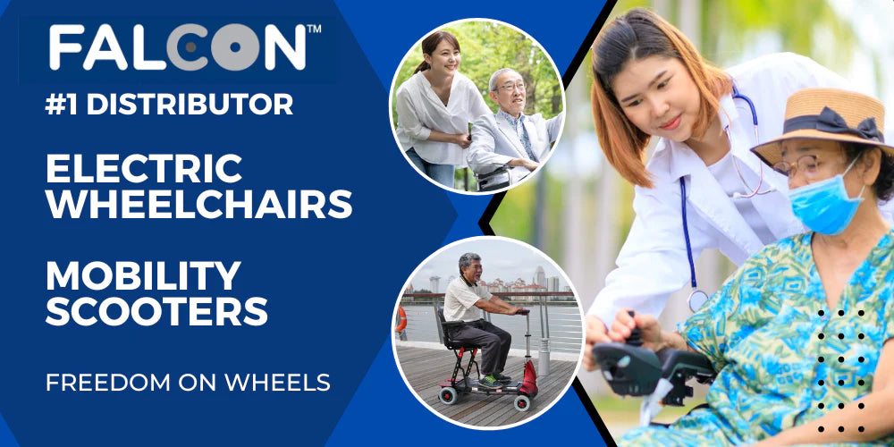 Falcon Banner #1 Distrubitor Electric Motorised Wheelchair and Mobility Scooter