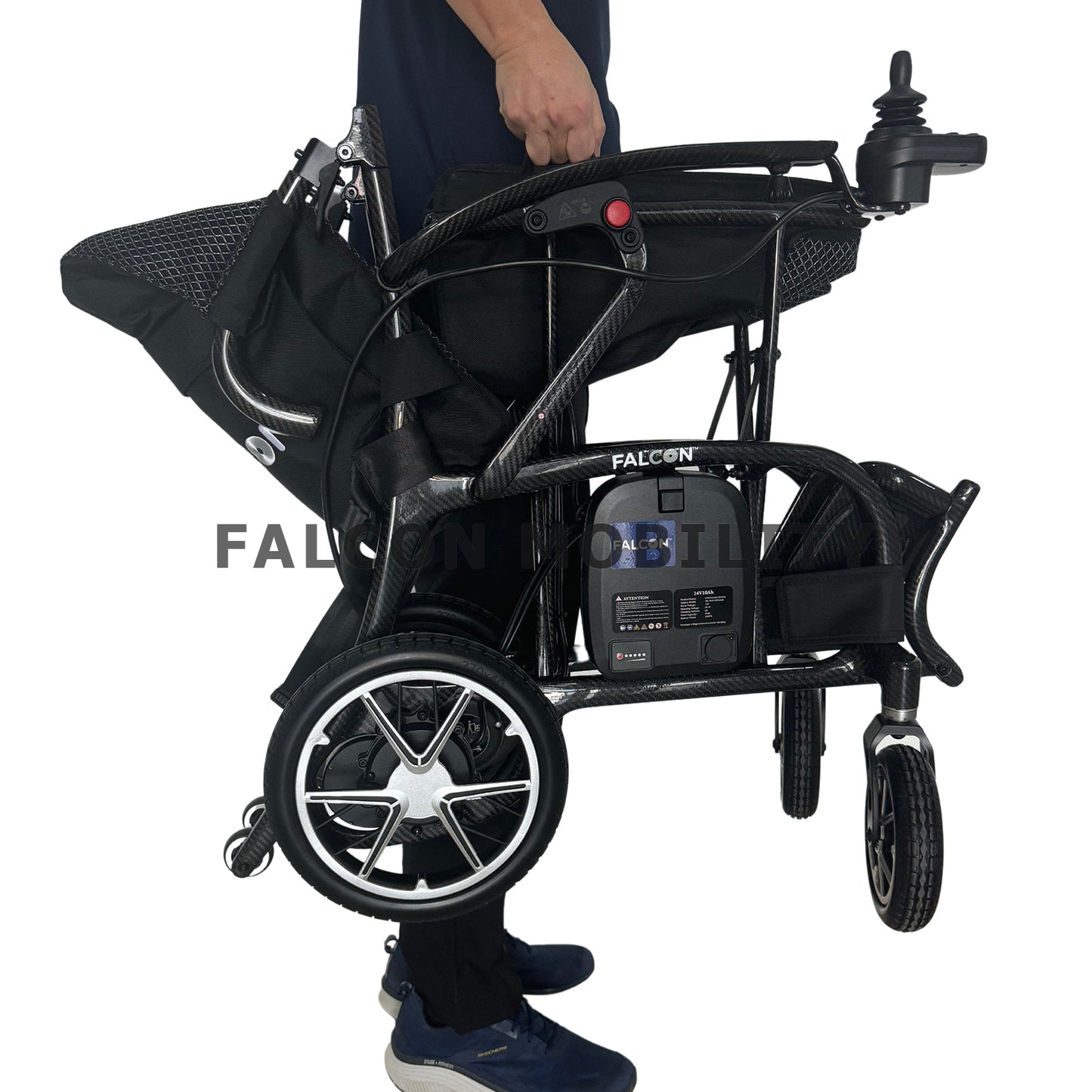 Ultra-Lite Carbon Motorised Wheelchair PMA (11.7 kg) folded hand carry