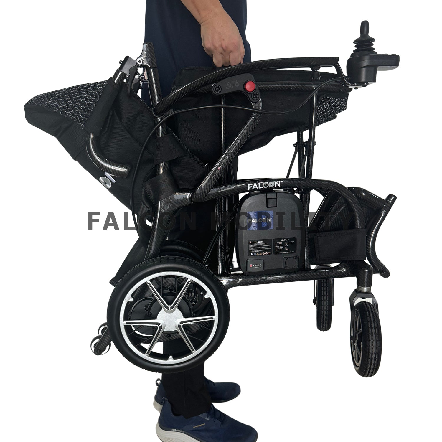 Ultra-Lite Carbon Motorised Wheelchair PMA (11.7 kg) folded hand carry