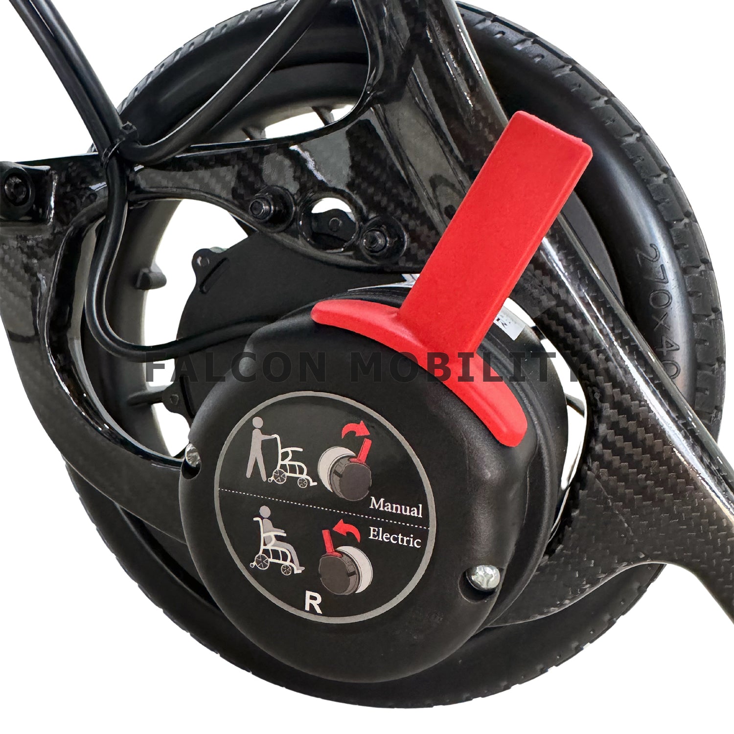 Ultra-Lite Carbon Motorised Wheelchair PMA (11.7 kg) manual mode