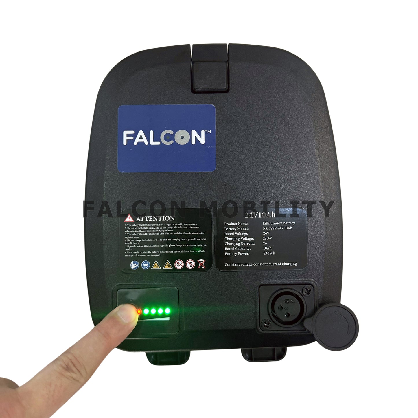 Falcon Ultra-lite 碳纤维电动轮椅电池