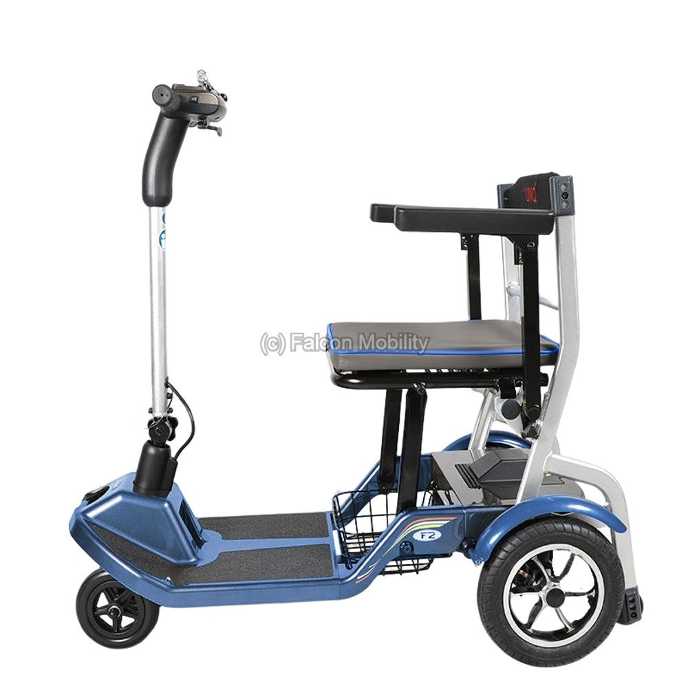 F2 Lightweight Foldable Electric Mobility Scooter PMA - Side View