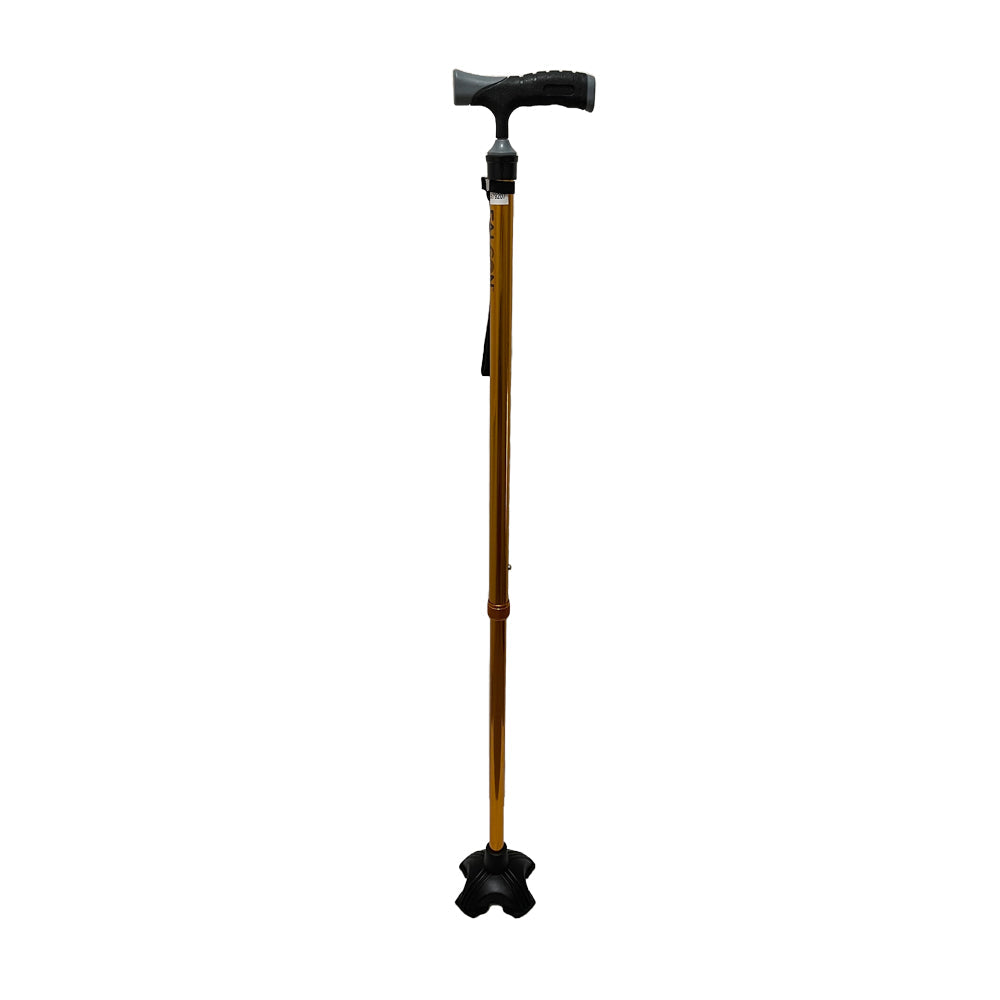 Falcon Walking Stick, Quadruped Tip Extended