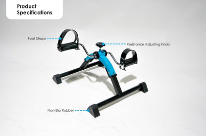 BION Pedal Exerciser Foldable Blue / Pedometer
