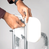 HappyBath Tool-Free Shower Chair with Backrest and Handles